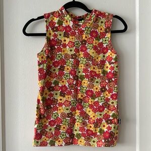 Vintage 70s floral tank Size S